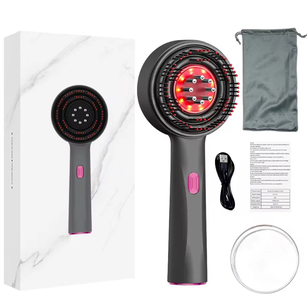 BUKHIRA Red Light Therapy Circular Massage Comb