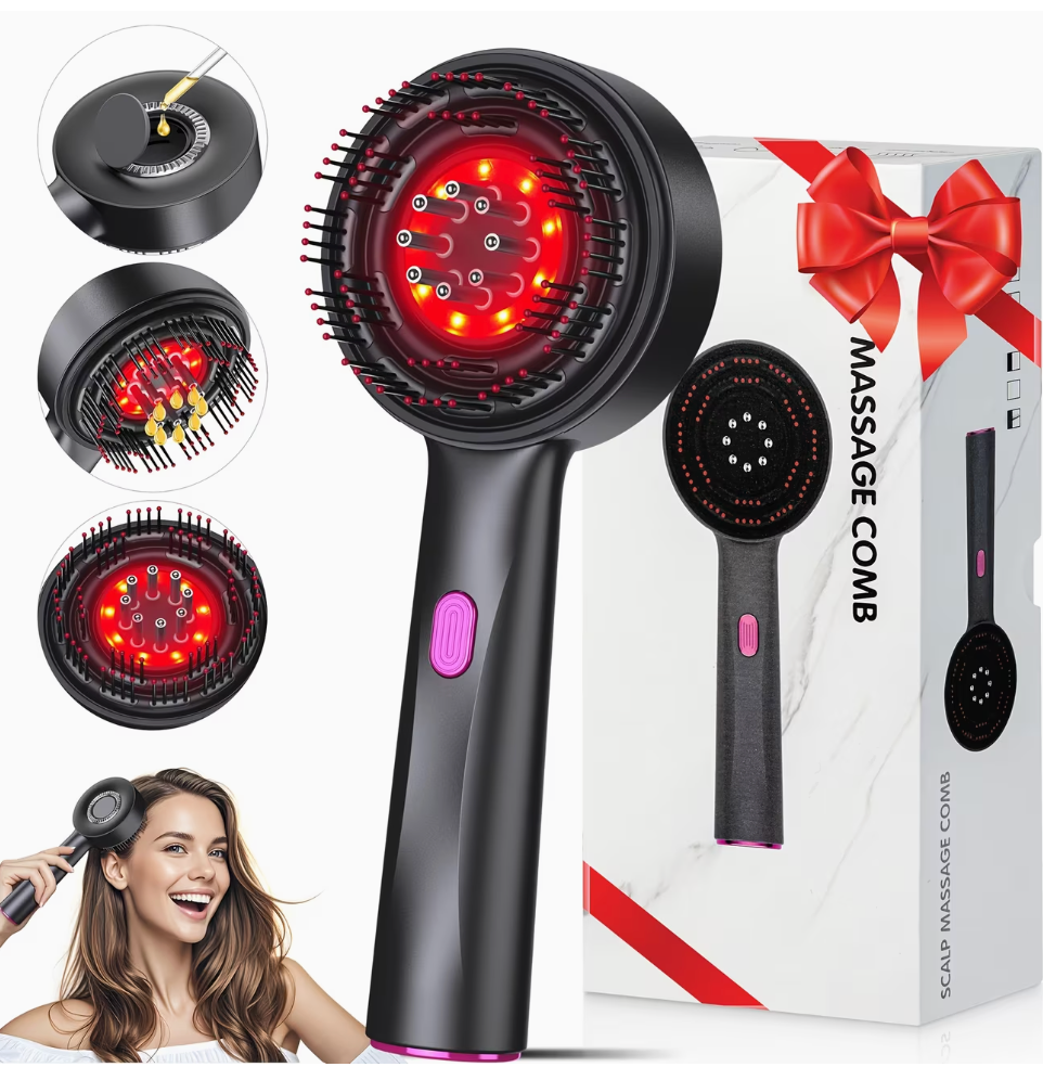 BUKHIRA™ Red Light Therapy Circular Massage Comb